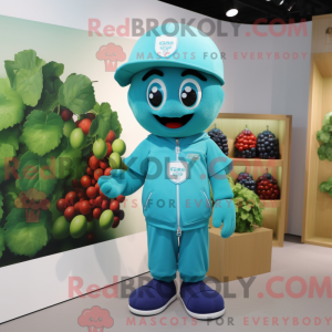 Turquoise Grape mascot...