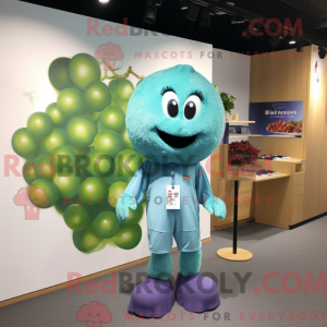 Turkis Grape maskot drakt...