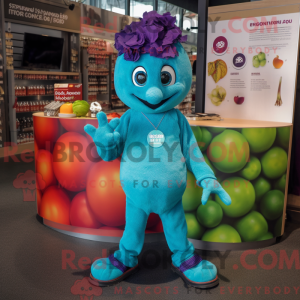 Turquoise Grape mascot...
