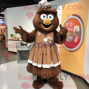 Brown But mascot costume...