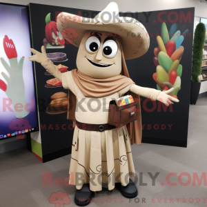 Postava maskota Tan Fajitas...