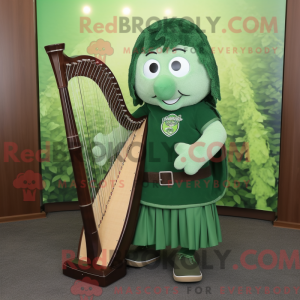 Forest Green Celtic Harp...