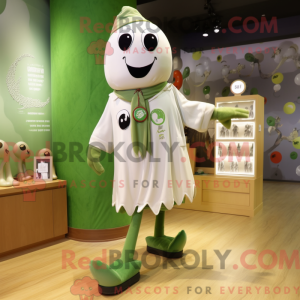 Olive Ghost mascot costume...