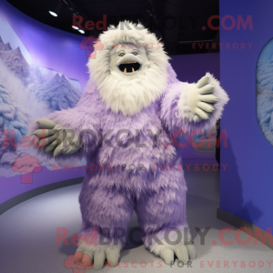 Lavender Yeti mascot...
