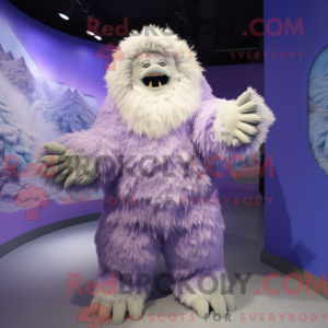 Lavender Yeti Maskottchen...