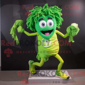 Lime Green Medusa mascot...