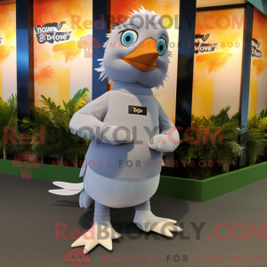 Gray Dove maskot kostume...