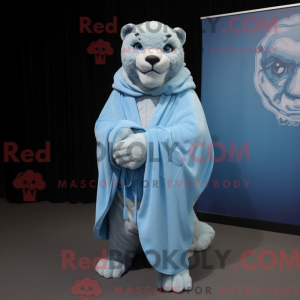Sky Blue Smilodon mascot...