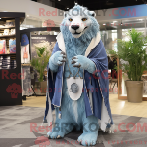 Sky Blue Smilodon mascot...