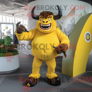 Citrongul Minotaur maskot...