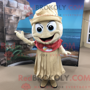 Beige Fish Tacos mascot...