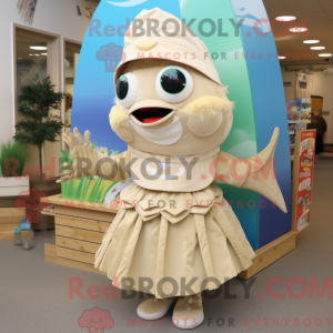 Beige Fish Tacos mascot...