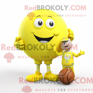 Lemon Yellow Handball Ball...