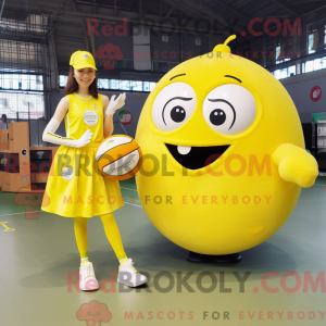 Lemon Yellow Handball Ball...