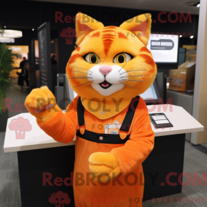 Orange Cat maskot...