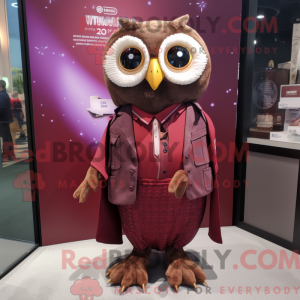 Maroon Owl máscara de...