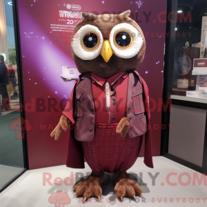 Postava maskota Maroon Owl...