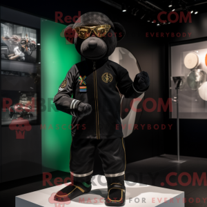 Black Irish Flag mascot...