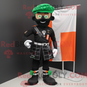 Black Irish Flag mascot...