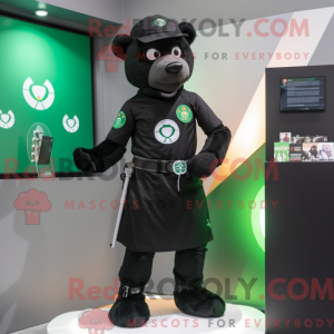Black Irish Flag mascot...