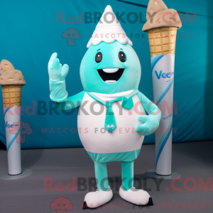 Cyan Ice Cream Cone...