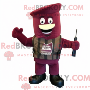 Maroon Commando maskot...