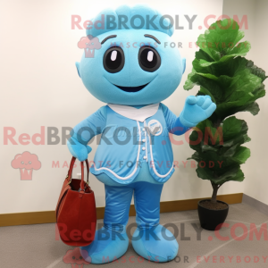 Sky Blue Spinach mascot...