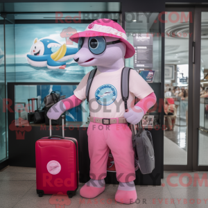 Maskottchenkostüm Rosa...