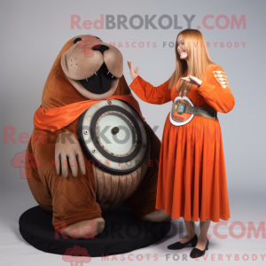 Rust Walrus mascottekostuum...