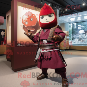 Maroon Samurai maskot...