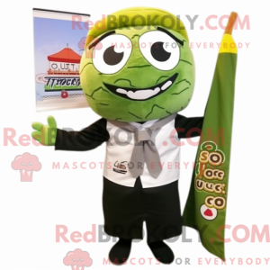 Olive Sushi mascot costume...