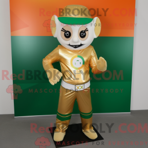 Gold Irish Flag mascot...