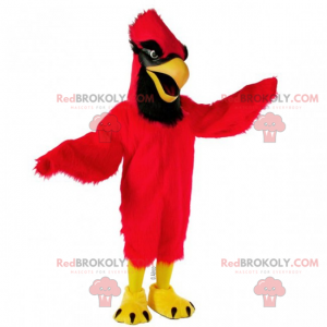 Červený a černý kardinál maskot - Redbrokoly.com