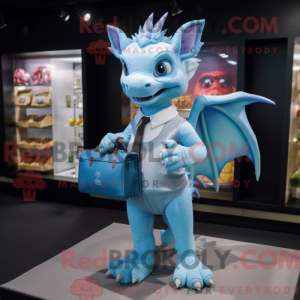 Sky Blue Dragon mascot...