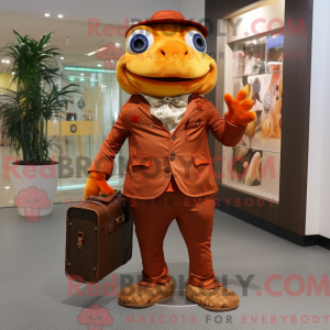 Rust Frog mascot costume...