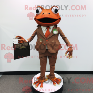 Rust Frog maskot kostume...