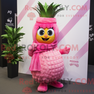 Maskottchenkostüm Pink Aas...