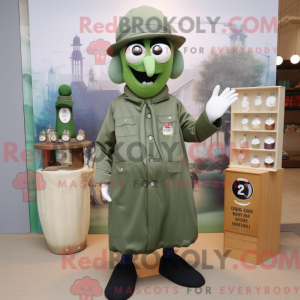 Olive Doctor maskot kostyme...