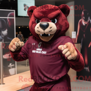 Maroon Panther mascot...