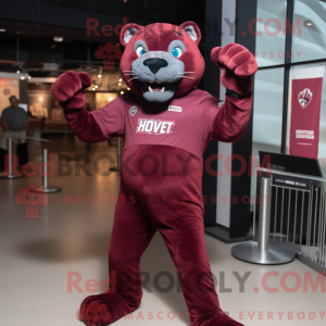 Maroon Panther Maskottchen...