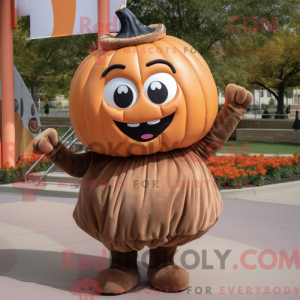 Brown Pumpkin mascot...