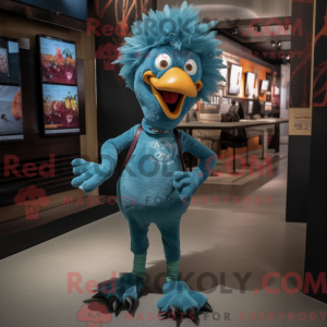 Teal Truthahn Maskottchen...