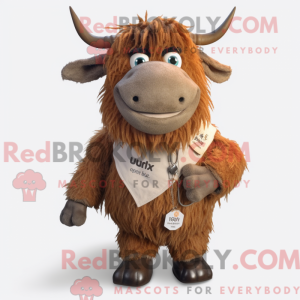 Rust Yak mascot costume...