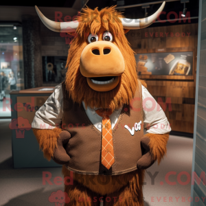 Rust Yak mascottekostuum...