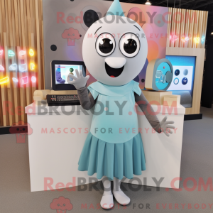 Gray Ray maskotdraktfigur...