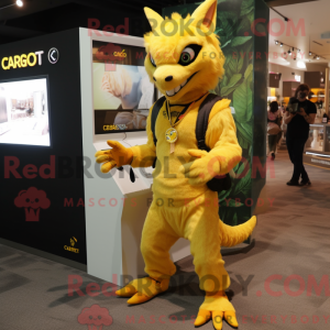Gul Chupacabra maskot...