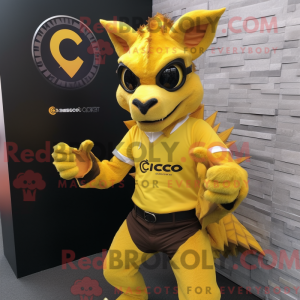 Gul Chupacabra maskot...