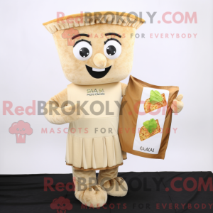 Tan Caesar Salad mascot...