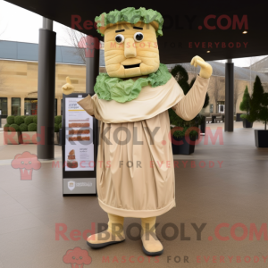 Tan Caesar Salad mascot...