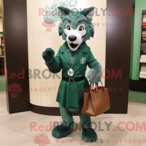 Forest Green Wolf mascot...